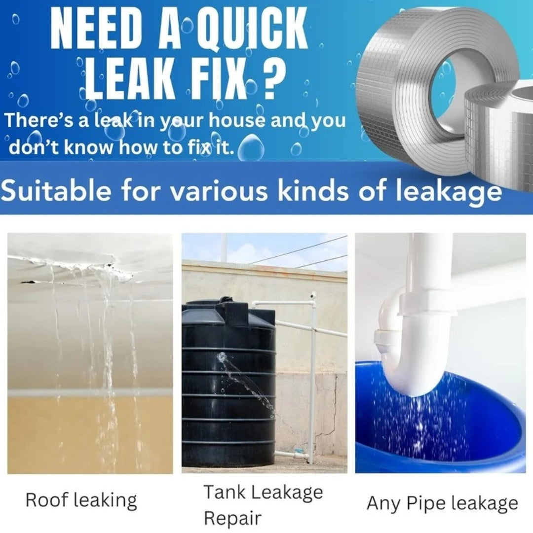 Waterproof Tape For Pipe Leakage Roof Water Tape Leakage Solution Aluminium Foil Tape